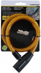 Dunlop &ndash; spiralinis dviračio užraktas 65 cm (oranžinė)