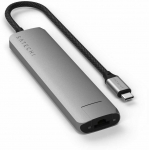 SATECHI 7-in-1 USB-C Slim Multiport Adapteris with Ethernet (Kosminė pilka)