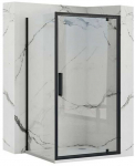 Du&scaron;o kabina Rea Rapid Swing, Juodas, 90x100 cm