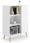 Luco Bonideco Spintelė Fondi 116,4x90x40 cm, baltos spalvos