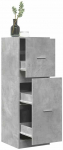 Vaistų spintelė, betono pilkos spalvos, 40x41x118cm, mediena
