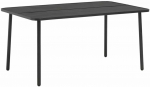 Sodo stalas, tamsiai pilkas, 150x90x72cm, plienas