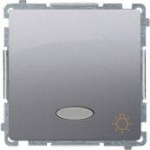 Kontakt Simon Susisiekite su Simon BMS1L.01/43 Simon Basic mygtukinis &scaron;viestuvas su foniniu ap&scaron;vietimu 10AX 250V, greitos jungtys, sidabrinė kilimėlis BMS1L.01/43