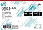 Spalvotas biuro popierius College A4, 80g ,raudonos spalvos,500 lapų