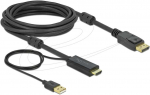 Delock HDMI zu DisplayPort Kabelis 4K 30 Hz 5m