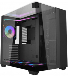 Darkflash TH285 kompiuterio dėklas, 4 ventiliatoriai (juodas)