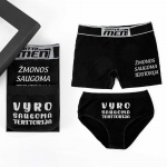 Apatinių rinkinys porai "Vyro ir žmonos teritorija"