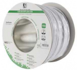 DELTACO U/UTP Cat6 jungiamasis kabelis, LSZH, 100 m ritė, 250 MHz, baltas