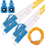 Extralink LC/UPC-LC/UPC | Komutacinis laidas | Vienos eigos, dvipusis, G652D, 3 mm, 0,5 m