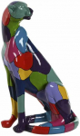 Dekoratyvinė figūrėlė Home ESPRIT Spalvotas Pantera 25 x 18 x 41 cm