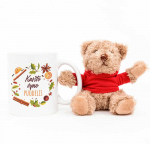 Me&scaron;kiuko ir puodelio rinkinys "Kar&scaron;tas vynas"