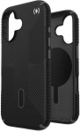 Speck Presidio2 Grip ClickLock & MagSafe &ndash; dėklas, skirtas iPhone 16 (juodas / &scaron;iferio pilkas / baltas)