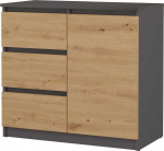 &bdquo;Top E Shop&ldquo; komoda &bdquo;Topeshop 1D3S ANT/ART KPL&ldquo;
