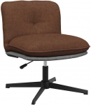 Pasukama biuro kėdė, rudos spalvos, audinys
