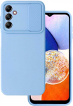 Topt Camshield Soft dėklas skirtas Samsung Galaxy A14 4G/5G Light mėlynos spalvos