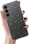 Topt Crystal Glitter dėklas skirtas Samsung Galaxy M34 5G sidabro spalvos