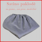 Satino paklodė su guma 100/140/160/180/200x200+20cm. - 100x200+20cm.