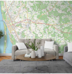 Deco Detales Fototapetai - Klaipėdos detalus žemėlapis : Size - 150x105