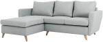 Customform Kampinė sofa, LOVER L, 0.9x1.89 m, Pilka