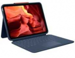 Mėlyna Logitech Rugged Combo 4 Touch, klaviatūra - mėlynas, DE-i&scaron;dėstymas, for iPad 10. Gen. & iPad A16