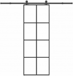 Stumdomos durys su įrangos rinkiniu, 76x205cm, ESG ir aliuminis