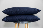 Patalynės komplektas MIEGO GURU PREMIUM satino pagalvės užvalkalas " Navy" (TC300) 40x60cm