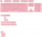 Klaviatūra Glorious GPBT Basics Keycaps, ANSI i&scaron;dėstymas US, PBT, Dye-Sub - Potion Rožinė
