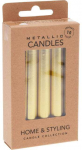 Metalinės parafino stalo žvakės, 10 cm