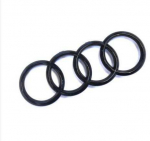 VAG Audi A4 A6 A6 A7 Q3 Q5 Q7 Emblema Žiedai Logotipas Ženklas Grotelės Juoda 4H0853605BT94 Originali