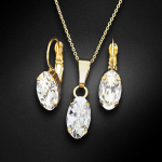 Diamond Sky Jewelry Papuo&scaron;alų rinkinys moterims DiamondSky "Enigma" su Swarovski kristalais