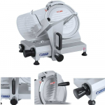 Royal Catering Elektrinė &scaron;altų mėsos ir sūrio pjaustyklė su galąstuvu 150W sk. 250 mm