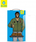 Blueo LCD apsauginis stikliukas 5D Mr. Monkey Glass (Strong Lite) Samsung S931 S25 juodas