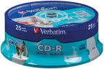 Verbatim Verbatim CD-R | 700 MB | x52 | cakebox 25szt spausdinama | DataLife+ AZO
