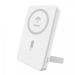 Powerbank Dudao K14S+ 10000mAh 20W USB-A / USB-C / MagSafe su stoveliu - baltos spalvos