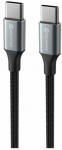 SWISSTEN TEXTILE II datov&yacute; kabelis USB-C - USB-C 1.5m juoda