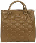 Versace 19V69 ITALIA rankinė pirkinių krep&scaron;ys Ella Stilingos tamsiai rudos spalvos