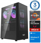 Stacionarus kompiuteris INTOP Ryzen 7 5700G 8GB 1TB SSD M.2 NVME Radeon RX Vega 8 WIN11 (RW40384WH)
