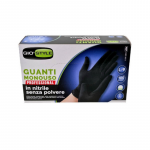 AVO+ GIOSTYLE Nitrilo vienkartinės pir&scaron;tinės 100 vnt. juodos L dydžio 24x10,5x0,05cm