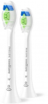 2 dalių &scaron;epetėlių galvučių pakuotė Philips Sonicare Optimal White, Baltos spalvos HX6062/87