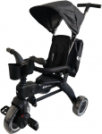 Daugiafunkcinis sulankstomas triratukas BaBorn Diego juodas