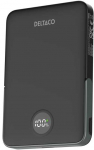I&scaron;orinė baterija 5000 mAh DELTACO, su stoveliu, bevielė, PD 20 W, magnetas, juoda / PB-Q1007 / 1903254