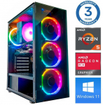 Stacionarus kompiuteris INTOP Ryzen 5 5500 64GB 1TB SSD M.2 NVME RX580 8GB WIN11 (RW49648WH)