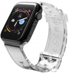 Hurtel Silikoninė apyrankė Bracelet Bracelet Strap Light for Apple Watch 38/40mm - juodos spalvos