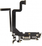 Dėklas Iphone Lcd iPhone 14 Pro Max Flex kabelis su įkrovimo jungtimi Sidabrinis