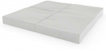 Sulankstomas gimnastikos čiužinys SANRO 100x100x10 cm pilkas (4 dalių)