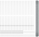 Tvora su stulpais Sidabro 1,4 x 50 m Plienas