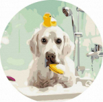 Twoje Hobby Tapyba skaičiais apvali - &Scaron;uo vonios kambaryje 40