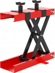 HOMCOM Motociklo žirklinis keltuvas, 500 kg, reguliuojamas auk&scaron;tis 95-400 mm, skirtas garažui ir laukui