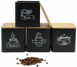 Rinkinys 4 indeliai kavai, arbatai, cukrui, druskai BRUNBESTE BB-4263 (su subtitrais)