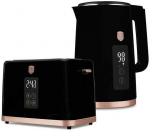 Elektrinis virdulys 1,7L + TOSTER CYFROWY BERLINGER HAUS BH-9540 Juodas ROSE